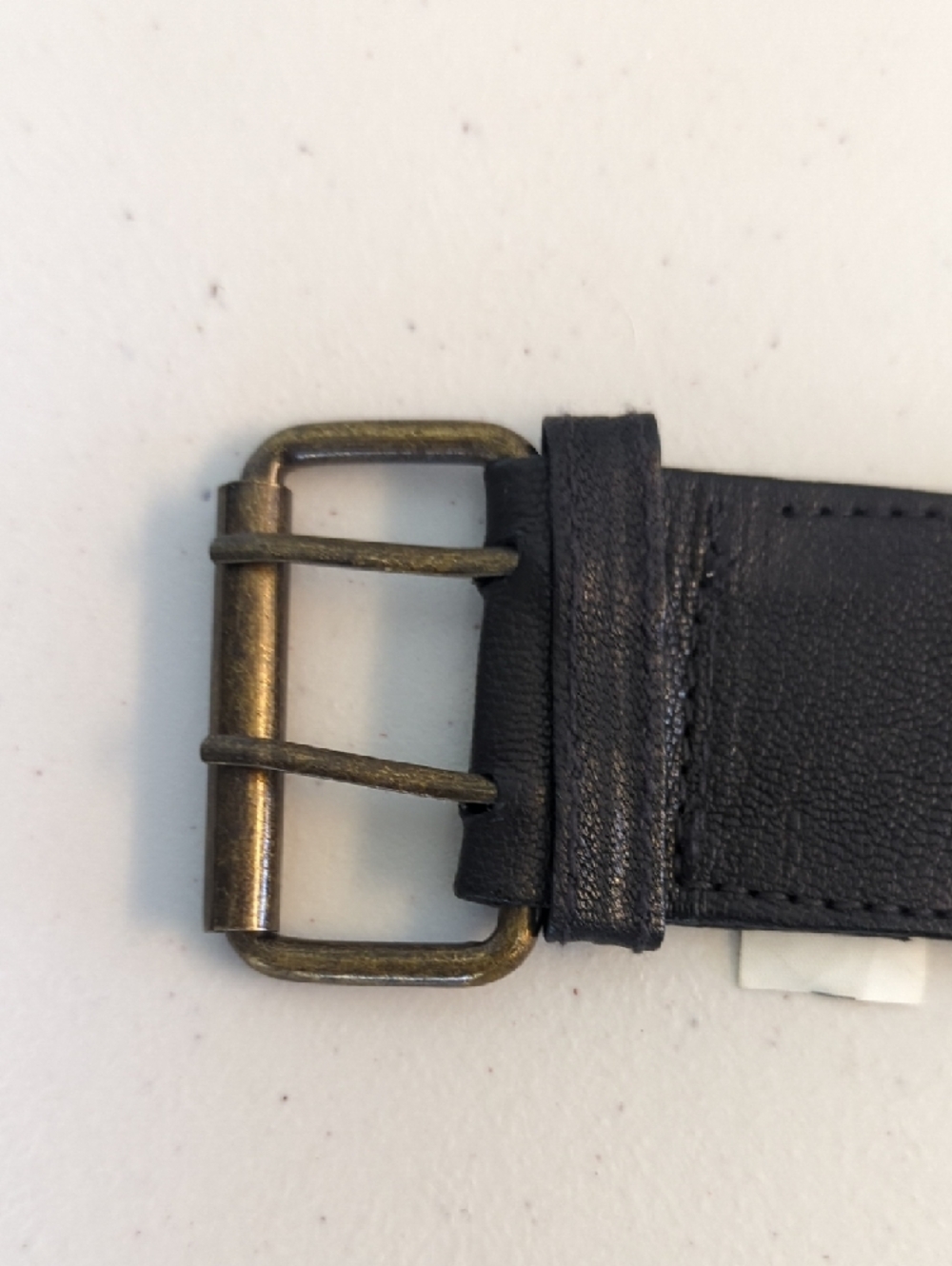 Lakhay's Leather Belt Bag with Brass Studs - Black - Picture 3 of 5